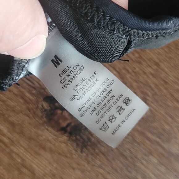 Womens M One Piece Retro Bathing Suit Tummy Control Wrap Cover Up Shirt NEW - Picture 14 of 16